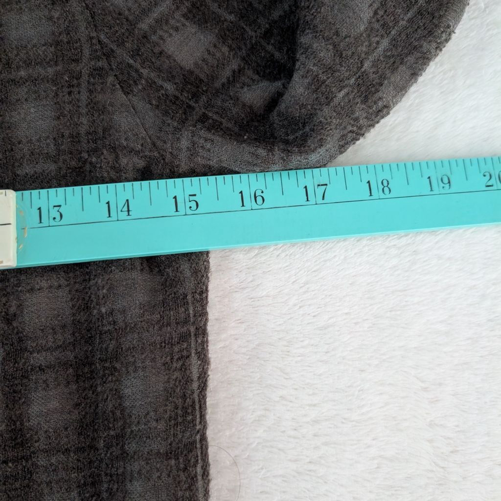 Elleme Brown Plaid Long Sleeve Semi Sheer Wool Blend Sweater - Picture 7 of 10